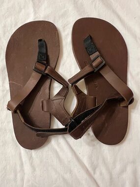 Shamma Super Browns Leather Strappy Sandals NEVER WORN